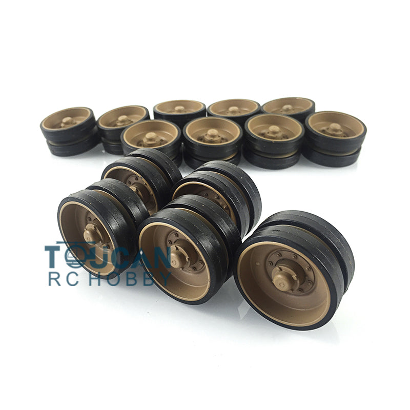 Metal Road Wheels for Henglong 1/16 Scale German Leopard2A6 RC Tank 3889 Painted Models Remote Controlled Armored Cars