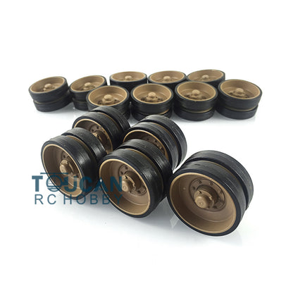 Metal Road Wheels for Henglong 1/16 Scale German Leopard2A6 RC Tank 3889 Painted Models Remote Controlled Armored Cars