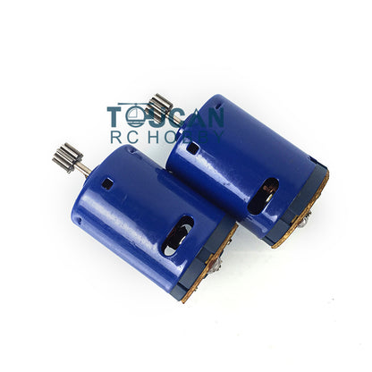 Henglong 1/16 Blue Motors 1 Pair without Wire for Ultimate II Driving Gearbox Radio Control RC Tank Model Upgrade Spare Part