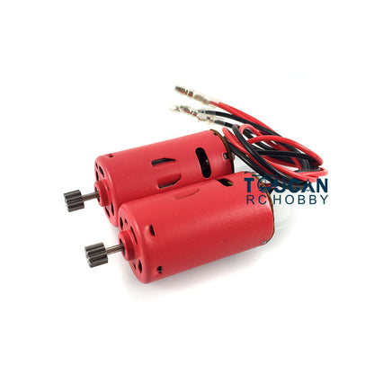 Henglong 1/16 Scale Red Motors 1Pair with Wires for Metal Driving Gearbox 6.0 Radio Control RC Tank Model DIY Spare Parts