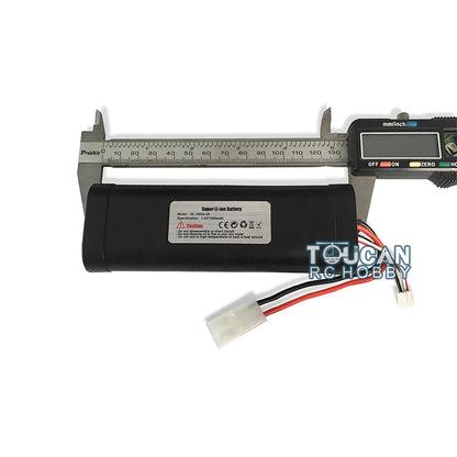 134*47*21MM 7.4V 1800mah Liion Battery with Balance Plug Tamiya Plug Rechargeable Original for HengLong 1/16 Scale RC Tank Model