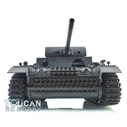 Henglong 1/16 RTR RC Tank 3848 TK7.0 Customized Panzer III L 360 Degrees Rotating Turret FPV Metal Tracks Road Wheels Smoking Gearbox