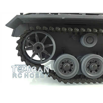 Henglong 1/16 RTR RC Tank 3848 TK7.0 Customized Panzer III L 360 Degrees Rotating Turret FPV Metal Tracks Road Wheels Smoking Gearbox