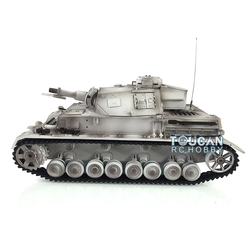 Henglong 1/16 TK7.0 RC Tank 3858 Panzer IV F Radio Control Upgraded Tank W/ 360 Degrees Rotating Turret Metal Tracks Idler Sprocket