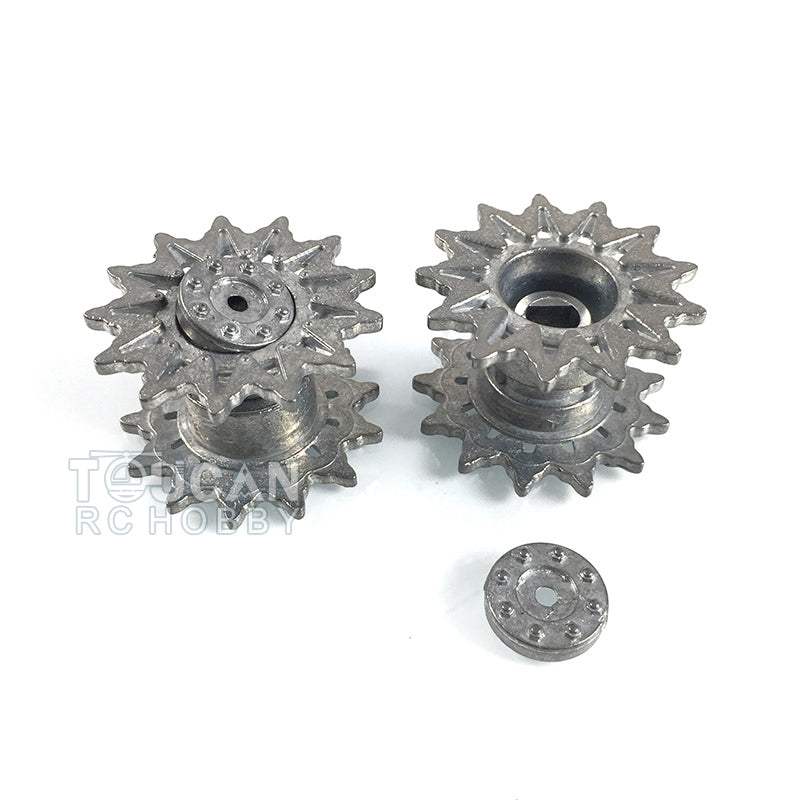 Henglong Metal Sprockets Driving Wheels for 1/16 Scale USA M4A3 Sherman RC Tank 3898 Remote Controlled Panzer DIY Accessories