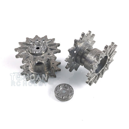 Henglong Metal Sprockets Driving Wheels for 1/16 Scale USA M4A3 Sherman RC Tank 3898 Remote Controlled Panzer DIY Accessories