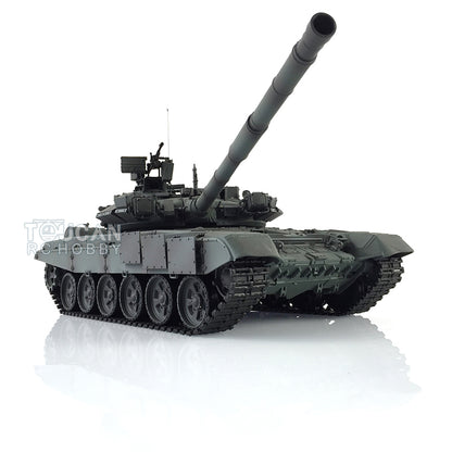 Henglong 1/16 Scale 7.0 Plastic Russian T90 RTR RC Tank 3938 With 360 Degrees Turret Red Eyes Infrared Fighting System Airsoft