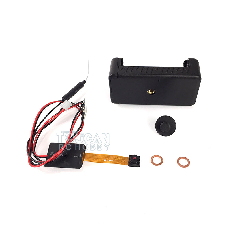 Henglong 1/16 Scale RC Tank Model Upgraded Parts FPV System 200W with Phone Rack Mobile Phone Holder Mount DIY WIFI Model