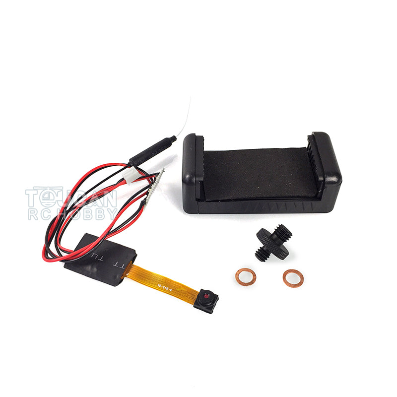 Henglong 1/16 Scale RC Tank Model Upgraded Parts FPV System 200W with Phone Rack Mobile Phone Holder Mount DIY WIFI Model