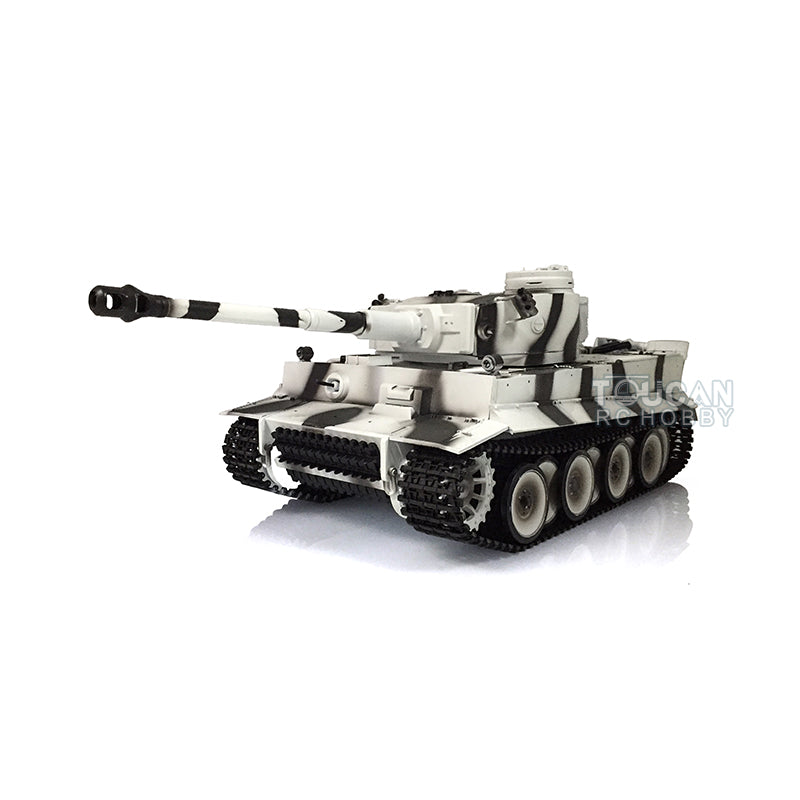 Henglong 1/16  TK7.0 Version Plastic German Tiger I RC Tank 3818Remote Control Tank Sound Effect Smoking Gearbox w/o Recoil Barrel