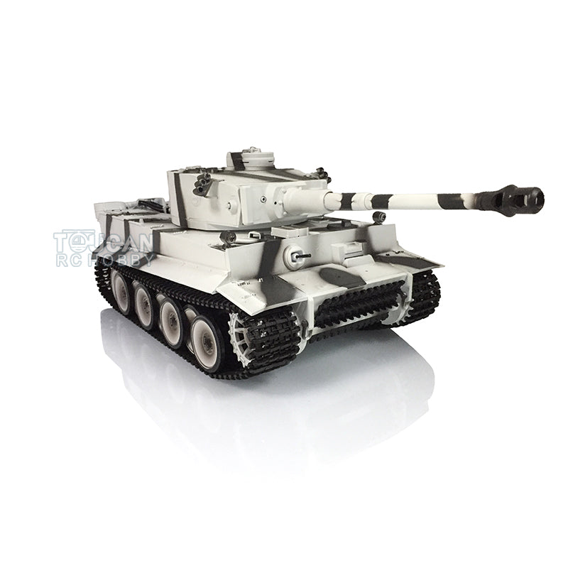 Henglong 1/16  TK7.0 Version Plastic German Tiger I RC Tank 3818Remote Control Tank Sound Effect Smoking Gearbox w/o Recoil Barrel