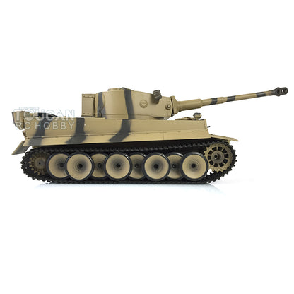 Henglong 1/16  TK7.0 Version Plastic German Tiger I RC Tank 3818Remote Control Tank Sound Effect Smoking Gearbox w/o Recoil Barrel