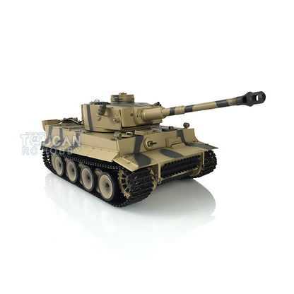 Henglong 1/16  TK7.0 Version Plastic German Tiger I RC Tank 3818Remote Control Tank Sound Effect Smoking Gearbox w/o Recoil Barrel