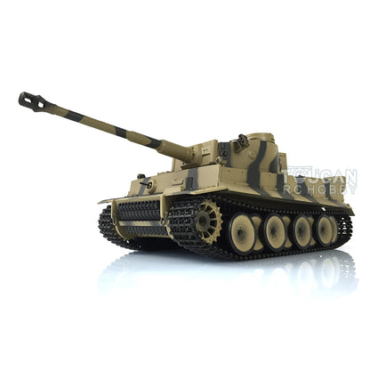 Henglong 1/16  TK7.0 Version Plastic German Tiger I RC Tank 3818Remote Control Tank Sound Effect Smoking Gearbox w/o Recoil Barrel