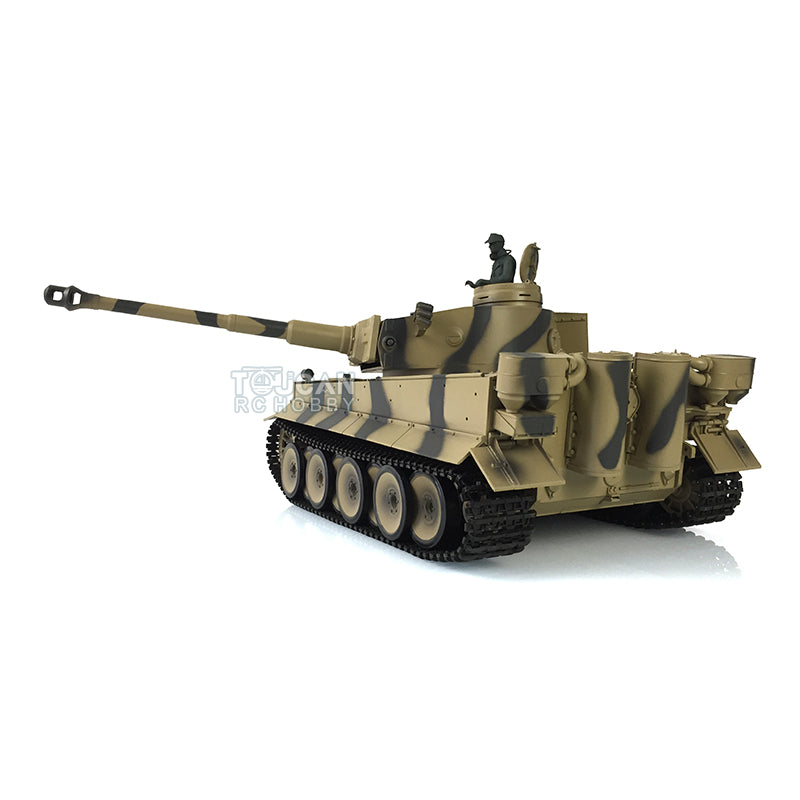 Henglong 1/16 TK7.0 Plastic Tiger I RC Tank Model 3818 w/ 360 Degrees Rotating Turret Barrel Recoil FPV Phone Holder Engine Sound