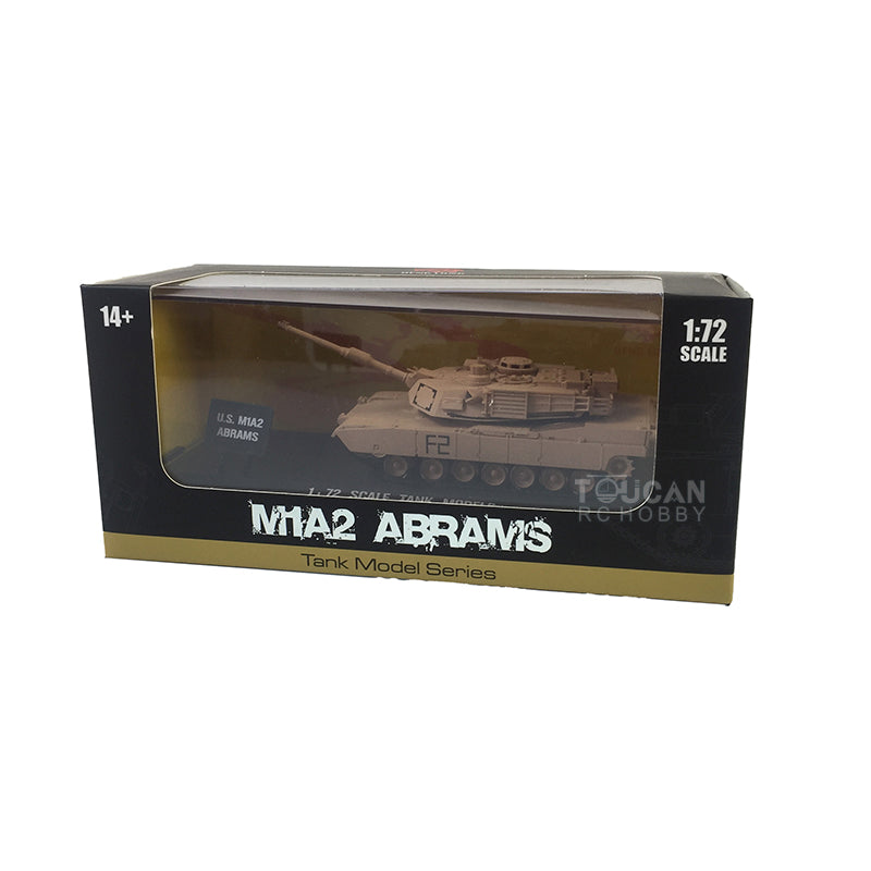 US Warehouse Henglong 1/72 Plastic U.S. Abrams M1A2 Tank 3918 Static Model Armored Vehicles Without Radio Control System