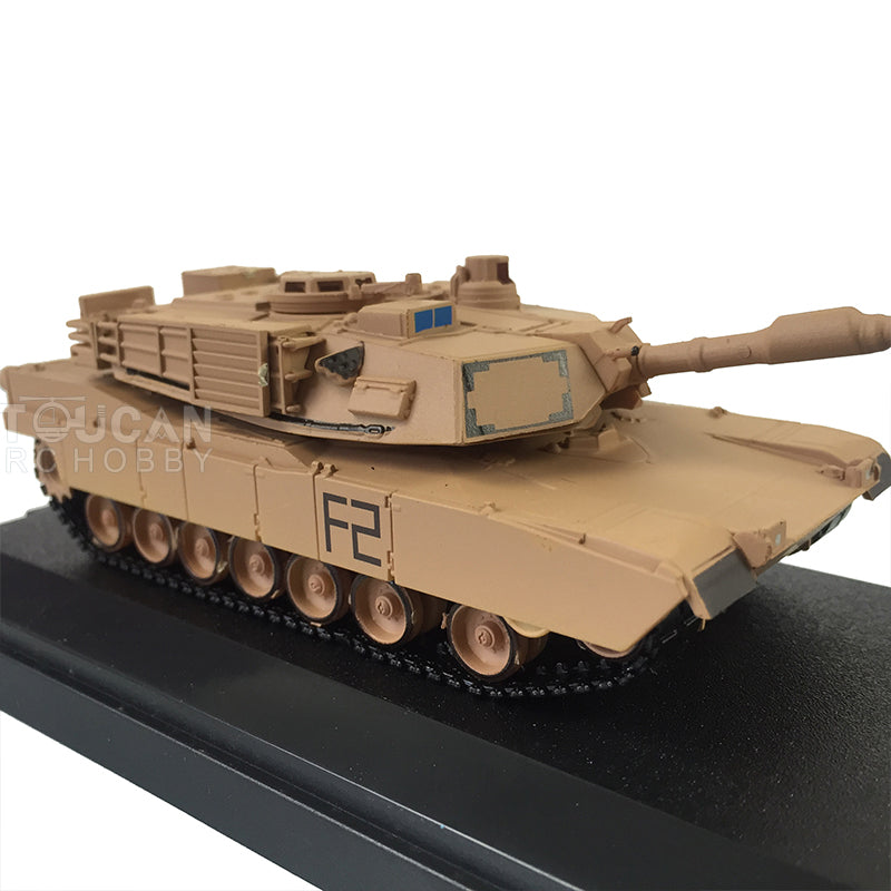 Henglong 1/72 Scale Plastic U.S. Abrams M1A2 Tank 3918 Static Model Without RC System Ornament Collection Model for Display