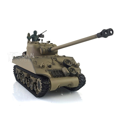 Henglong 1/16 TK7.0 Plastic M4A3 Sherman RC Tank Model 3898 w/ 360 Degrees Rotating Turret FPV Barrel Recoil Smoking Gift for Boys