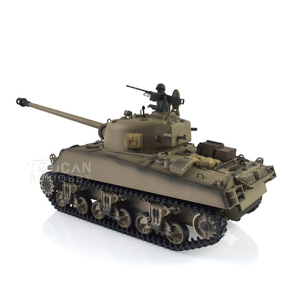 Henglong 1/16 TK7.0 Plastic M4A3 Sherman RC Tank Model 3898 w/ 360 Degrees Rotating Turret FPV Barrel Recoil Smoking Gift for Boys