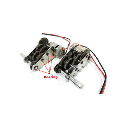 MATO MT230 5:1 Steel Gearbox Motor A Pair for 1/16 Henglong German Stug III RC Tank 3868 Model Upgraded Accessory DIY Part