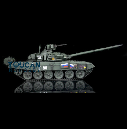 Henglong 1/16 RC Tank 3938 T90 W/ Metal Chassis Plastic Hull 7.1 Mainboard Sound Effects 360 Degrees Rotating Infrared BB Shooting