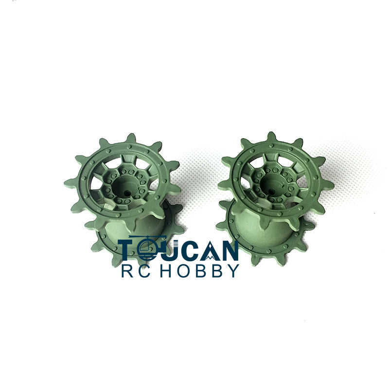 Plastic Sprockets Spare Parts for Henglong 1/16 Scale German Leopard2A6 RC Tank 3889 Remote Controlled Panzer Simulation Models