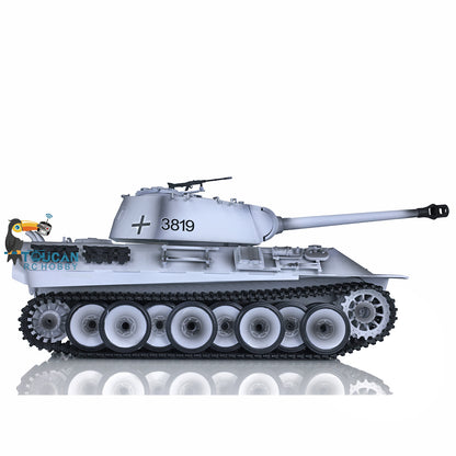 Henglong 1/16 Scale Remote Control Tank Model 7.0 Version Plastic German Panther 3819 w/ Gearbox Turret Road Wheel Smoking Engine Sound