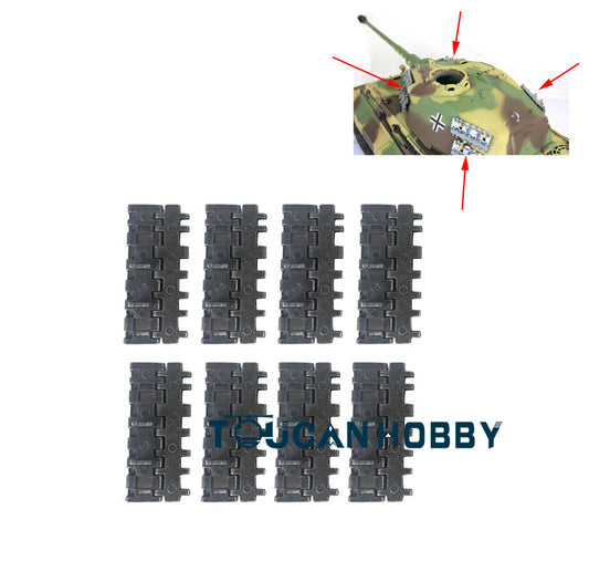 Henglong Painted Metal Side Armours for 1/16 Scale German King Tiger RC Tank 3888A Remote Controlled Military Vehicles