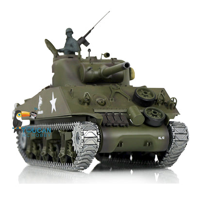 Henglong 1/16 TK7.0 Upgraded M4A3 Sherman Remote Control Tank 3898 W/ 360 Degrees Rotating Turret Metal Tracks Idler Sprocket Wheel