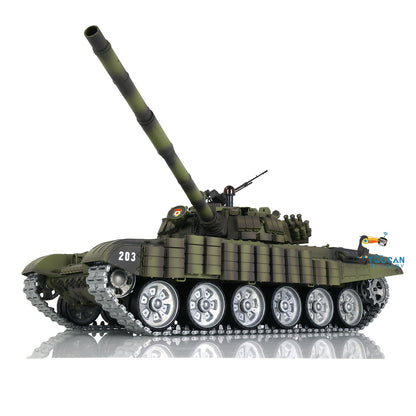 Heng Long Russia T72 RC Tank 3939 360 Turret 1:16 TK7.0 Metal Tracks Linkages Red Eyes Smoke Unit Infrared Combating System