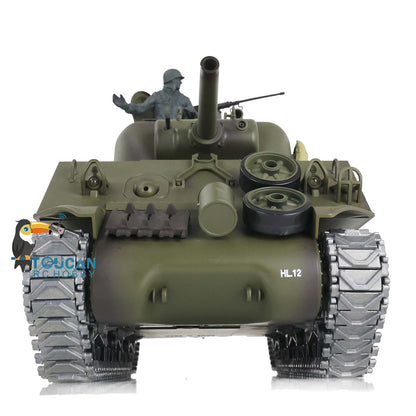 Henglong 1/16 RC Tank Customized TK7.0 M4A3 Sherman Remote Control Tank 3898 w/ 360 Degrees Rotating Turret Metal Road Wheel Tracks