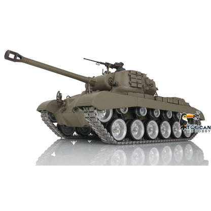 Henglong 1/16 TK7.0 Customized M26 Pershing RTR RC Tank 3838 w/ 360 Degrees Rotating Turret Metal Tracks Sprocket Road Wheels Smoking