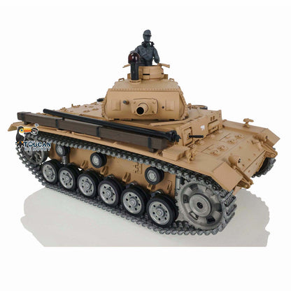 IN STOCK Henglong 1/16 7.0 Customized Professional Edition German Panzer III H RTR RC Tank 3849 With Metal Tracks Road Wheels Driving Gearbox