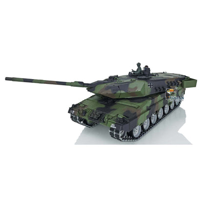 IN STOCK Henglong Military Tank Model 1/16 TK7.0 Leopard2A6 RC Tank Model Upgraded 3889 360 Rotating Turret Metal Tracks W/ Rubber Pad