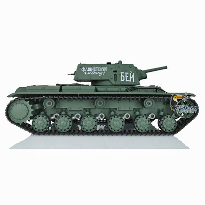 Henglong RC Tank Model 1/16 TK7.0 Plastic 3878 Soviet Union KV-1 w/ FPV 360 Degrees Rotating Turret BB Shooting Sound Effect 2.4Ghz