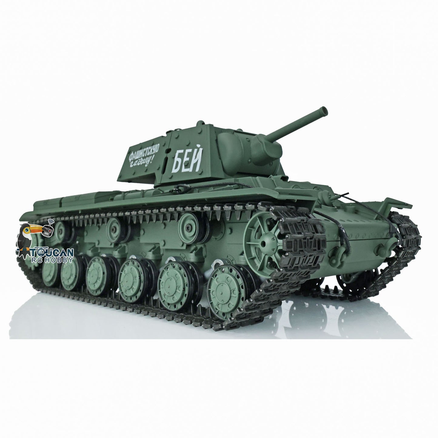 Henglong RC Tank Model 1/16 TK7.0 Plastic 3878 Soviet Union KV-1 w/ FPV 360 Degrees Rotating Turret BB Shooting Sound Effect 2.4Ghz