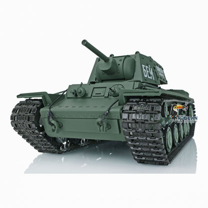 Henglong RC Tank Model 1/16 TK7.0 Plastic 3878 Soviet Union KV-1 w/ FPV 360 Degrees Rotating Turret BB Shooting Sound Effect 2.4Ghz