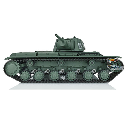 Henglong RC Tank Model 1/16 TK7.0 Plastic 3878 Soviet Union KV-1 w/ FPV 360 Degrees Rotating Turret BB Shooting Sound Effect 2.4Ghz