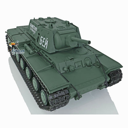 Henglong RC Tank Model 1/16 TK7.0 Plastic 3878 Soviet Union KV-1 w/ FPV 360 Degrees Rotating Turret BB Shooting Sound Effect 2.4Ghz