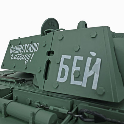 US Warehouse Henglong 7.0 1/16 Customized Soviet KV-2 Gigant RTR RC Tank 3949 Barrel Recoil Metal Tracks Wheels 360 Degree grees Turret
