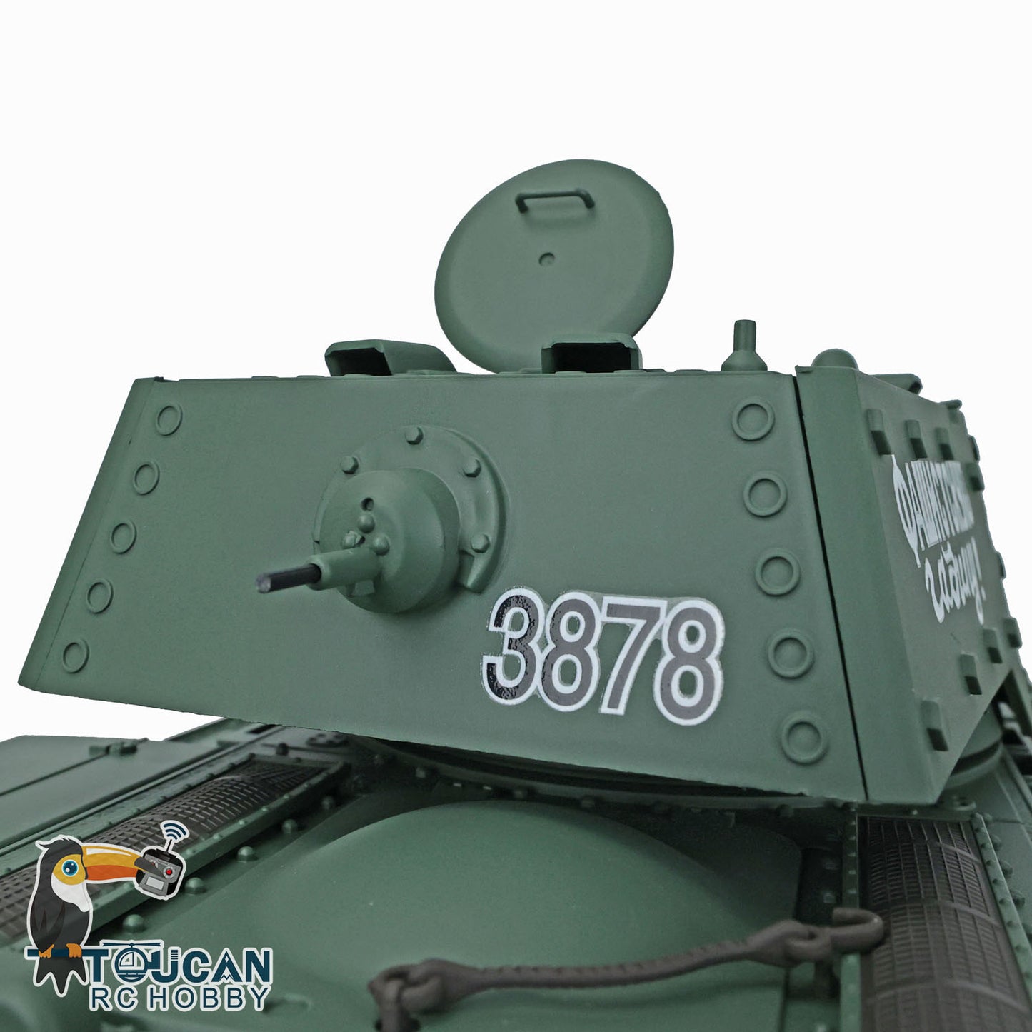 Henglong Radio Control Tank 3878 TK7.0 Soviet KV-1 BB Shooting Tank w/ FPV Metal Tracks Road Wheels Idler Sprocket Wheels 1/16