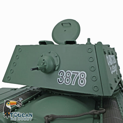 Henglong 1/16 TK7.0 RC Tank 3878 Customized Soviet KV-1 w/ 360 Degrees Rotating Turret Metal Tracks Road Wheels Tracks Sprocket Wheel