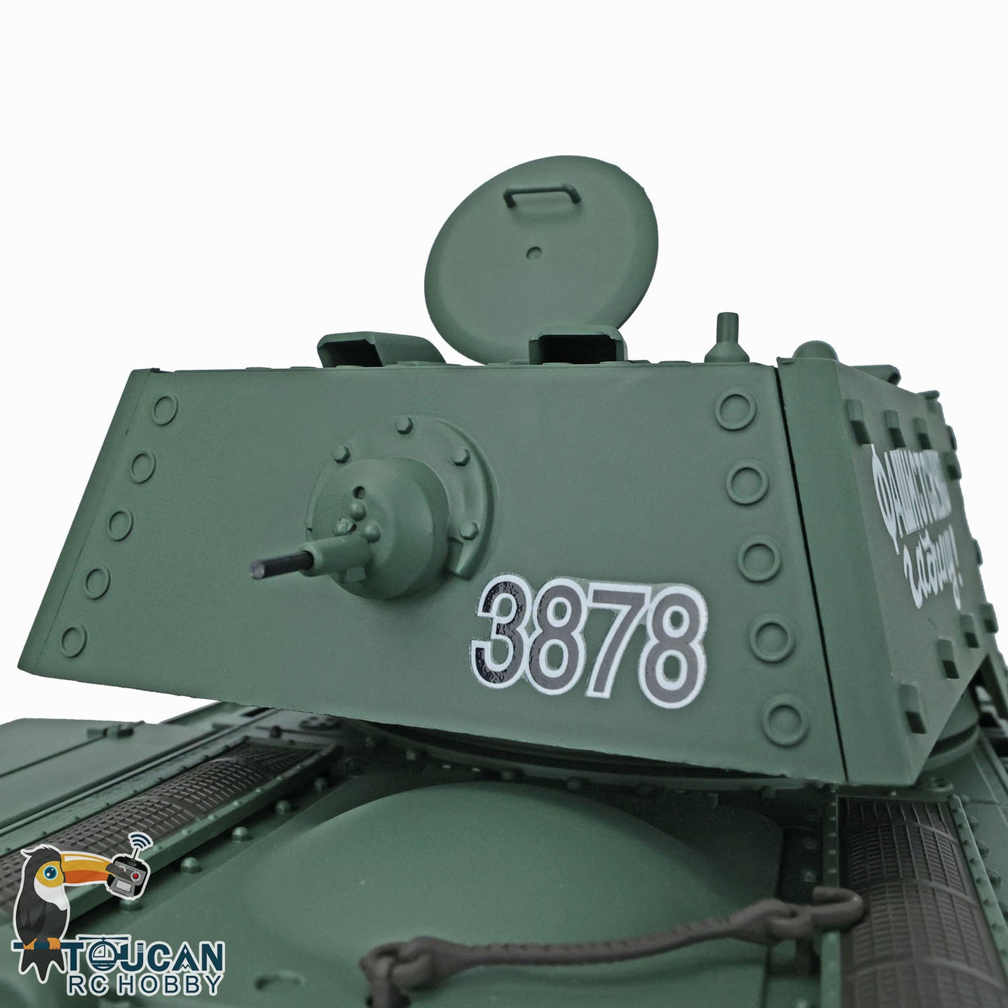 Henglong RC Tank Model 1/16 TK7.0 Plastic 3878 Soviet Union KV-1 w/ FPV 360 Degrees Rotating Turret BB Shooting Sound Effect 2.4Ghz