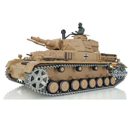 Henglong 1/16 TK7.0 RC Tank 3858 Panzer IV F Radio Control Upgraded Tank W/ 360 Degrees Rotating Turret Metal Tracks Idler Sprocket