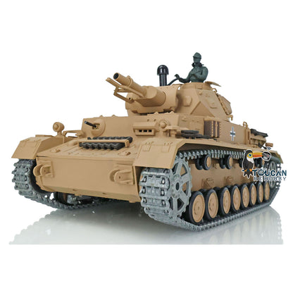 Henglong 1/16 TK7.0 RC Tank 3858 Panzer IV F Radio Control Upgraded Tank W/ 360 Degrees Rotating Turret Metal Tracks Idler Sprocket