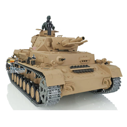 Henglong 1/16 TK7.0 RC Tank 3858 Panzer IV F Radio Control Upgraded Tank W/ 360 Degrees Rotating Turret Metal Tracks Idler Sprocket