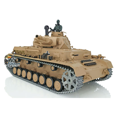 Henglong 1/16 TK7.0 RC Tank 3858 Panzer IV F Radio Control Upgraded Tank W/ 360 Degrees Rotating Turret Metal Tracks Idler Sprocket