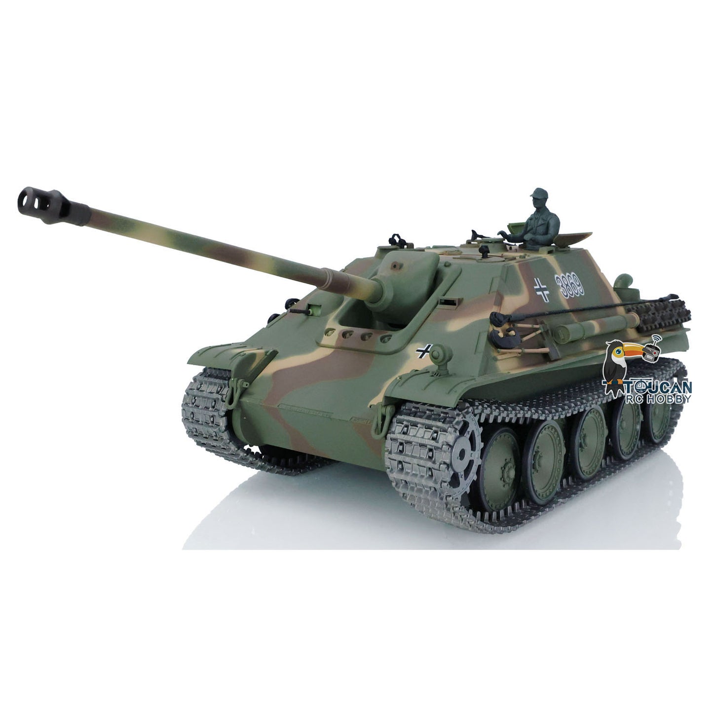 IN STOCK Henglong 1/16 Upgraded 3869 7.0 German Tank Model Jadpanther w/ FPV Camera Metal Tracks Idler Sprocket Wheels BB Shooting Engine Sound