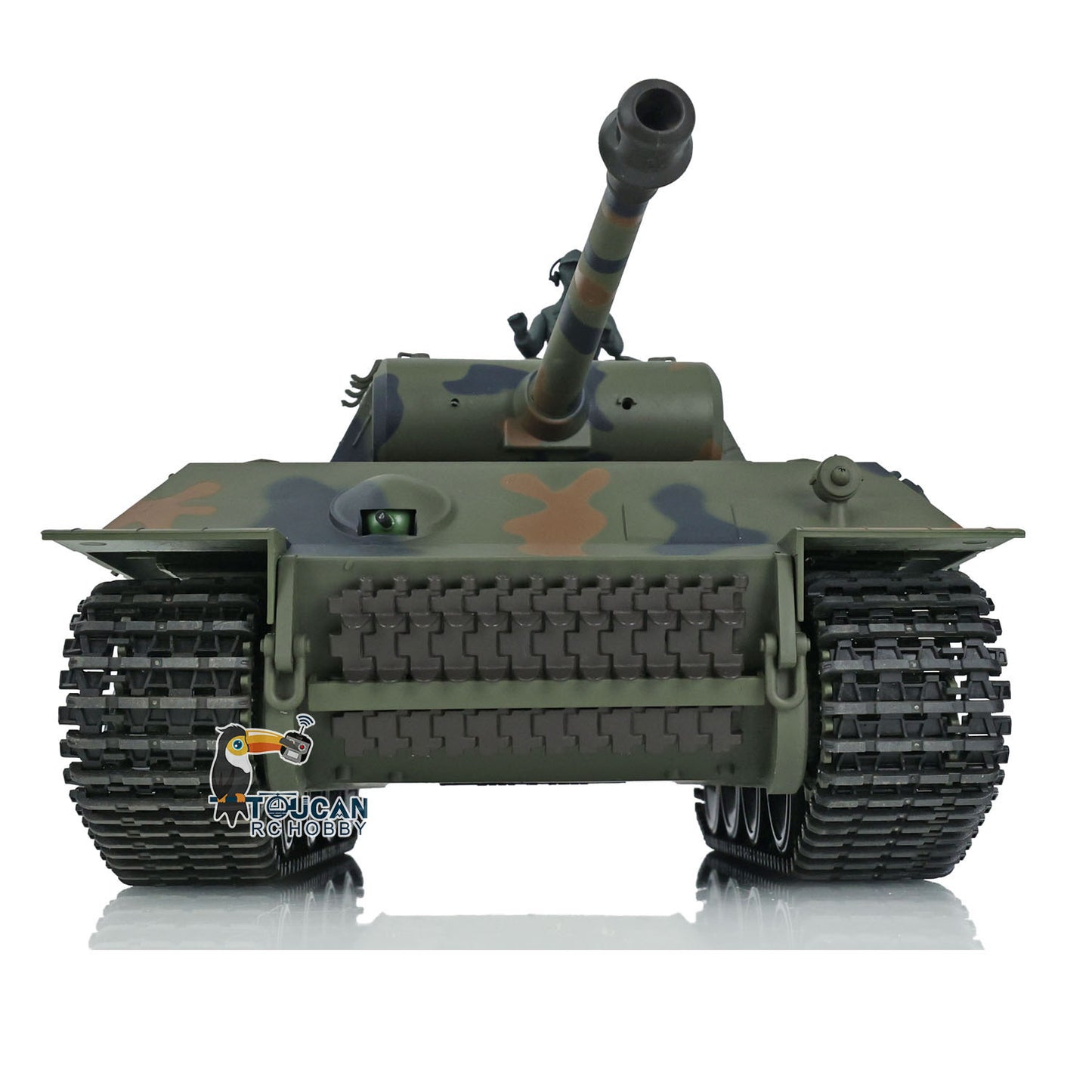 Henglong 1/16 Scale Remote Control Tank Model 7.0 Version Plastic German Panther 3819 w/ Gearbox Turret Road Wheel Smoking Engine Sound