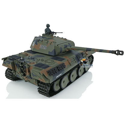 2.4Ghz Henglong 1/16 TK7.0 Plastic German Panther RTR RC Tank 3819 w/ 360 Degrees Rotating Turret Sound Effect Outdoor Tank for Boys